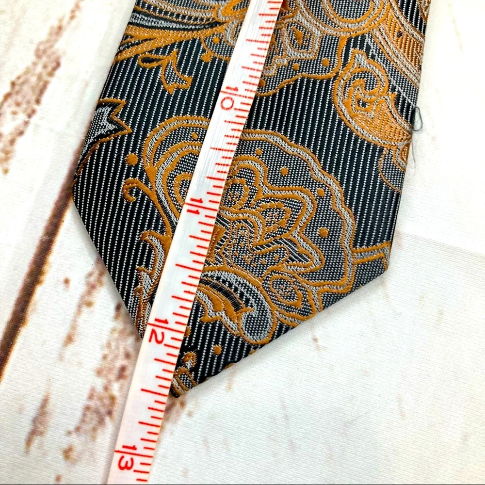 Sahara Club Tie ZipUp Gold & Black Sz 12 1/2 in